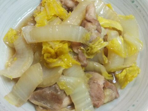 レンジで☆鶏もも肉と白菜のオイスター蒸し